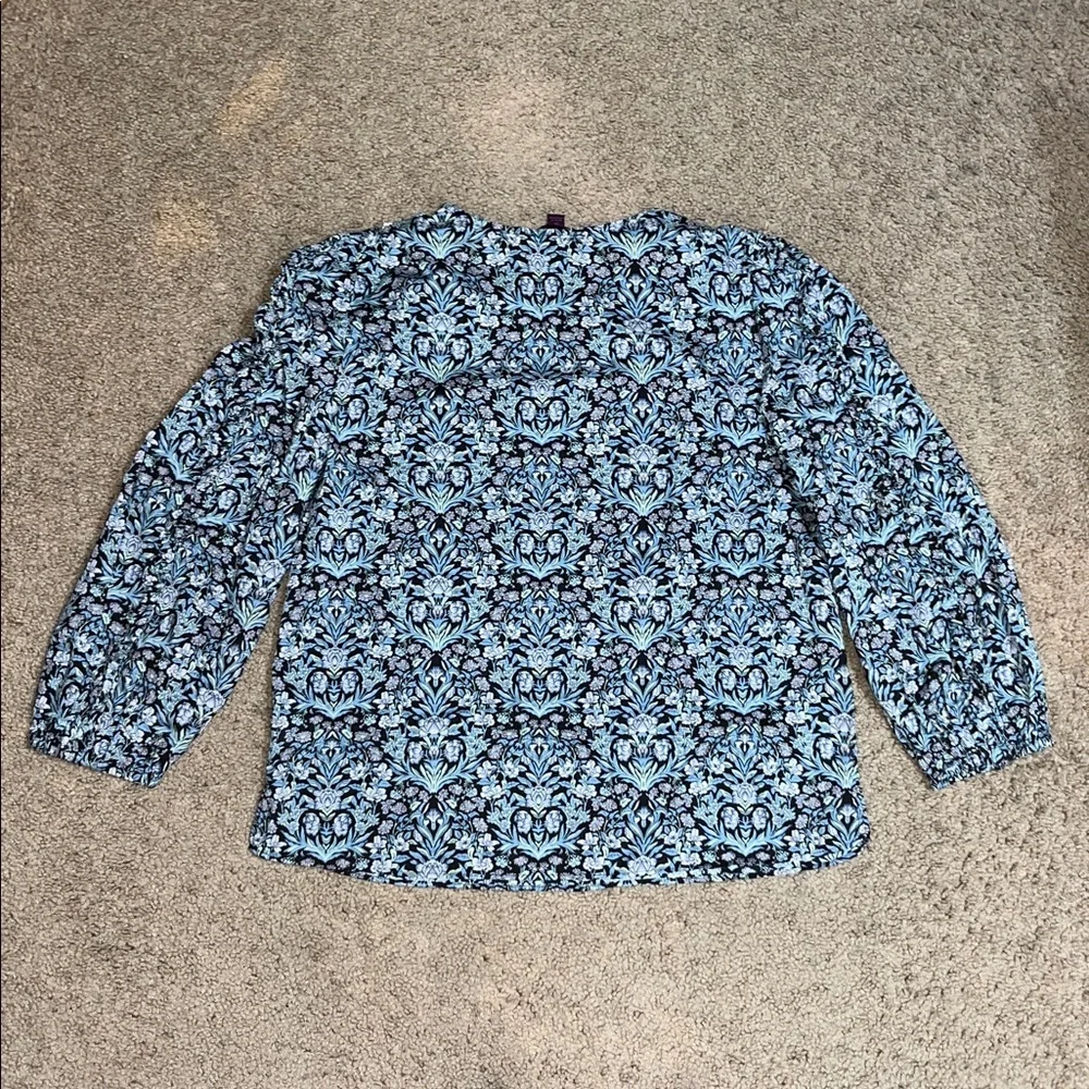 J.‎ Crew Liberty Fabric Sambourne Floral Ruffle Puff Sleeve Blouse Medium